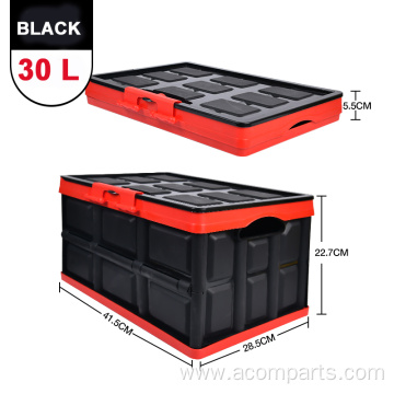 30L large capacity plastic collapsible storage cargo box
